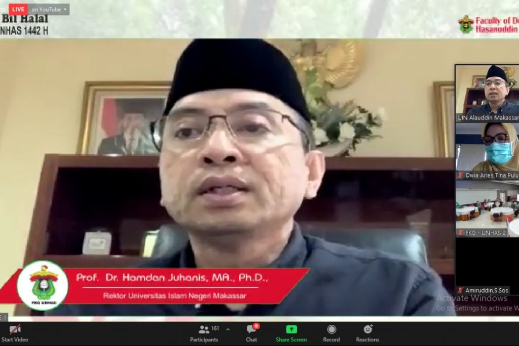 Gelar Halal Bihalal, FKG Unhas Hadirkan Rektor UIN Makassar Sebagai Narasumber