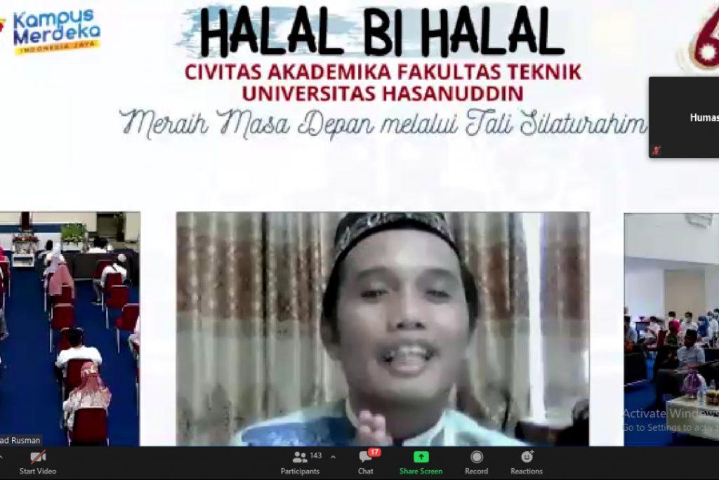 Halal Bihalal Fakultas Teknik Unhas Menghadirkan Dua Penceramah