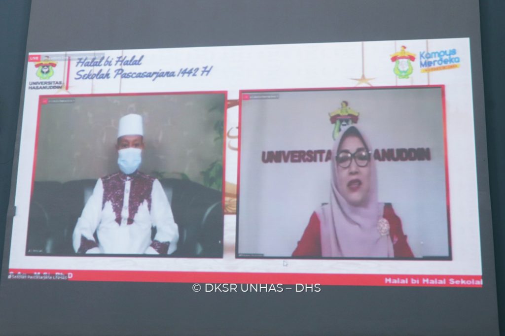 Sekolah Pascasarjana Unhas Gelar Halal Bihalal dalam Suasana Idul Fitri 1442 H