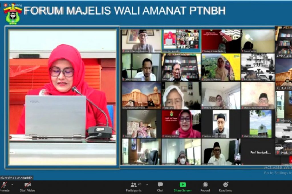 Forum Majelis Wali Amanat PTN-BH Gelar Halal Bihalal 1442 H