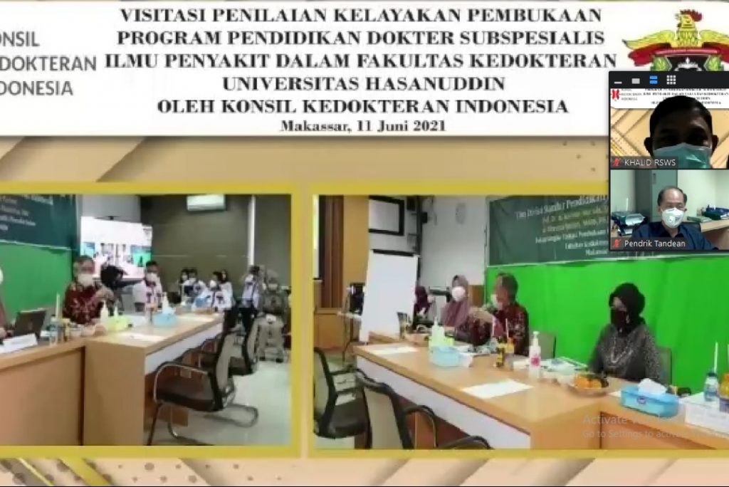 KKI Visitasi Kelayakan Pembukaan Prodi Dokter Subspesialis Ilmu Penyakit FK Unhas