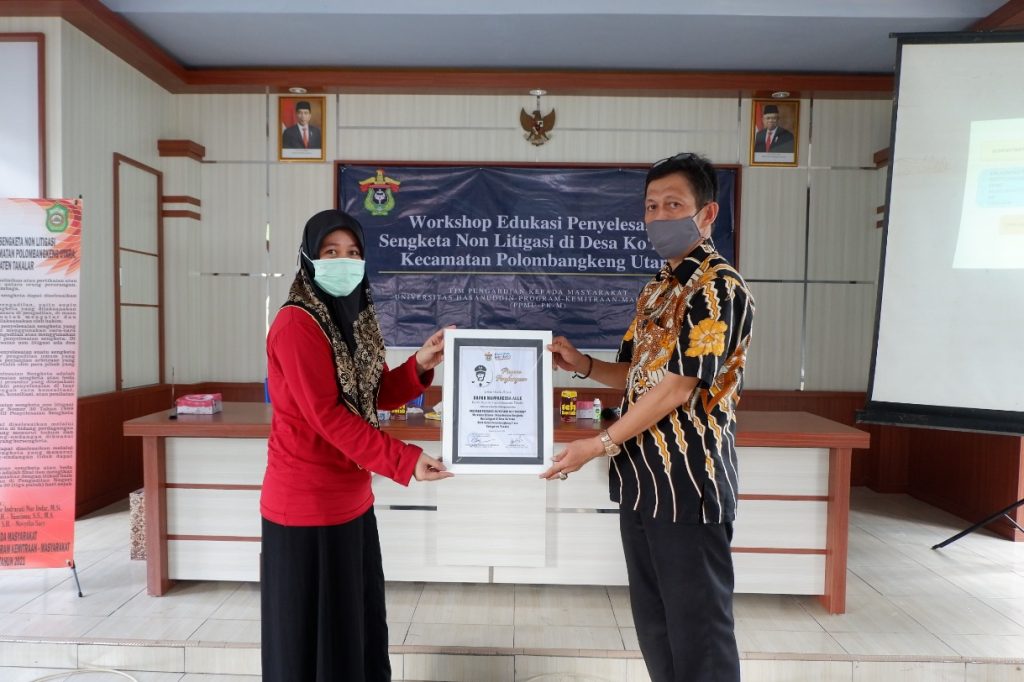 Tim Pengabdian Masyarakat Unhas Gelar Edukasi Penyelesaian Sengketa Non Litigasi di Takalar