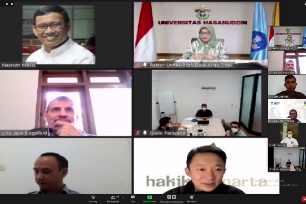 Unhas Sepakat Kerja Sama Pengembangan Rumput Laut Bersama Tiga Mitra