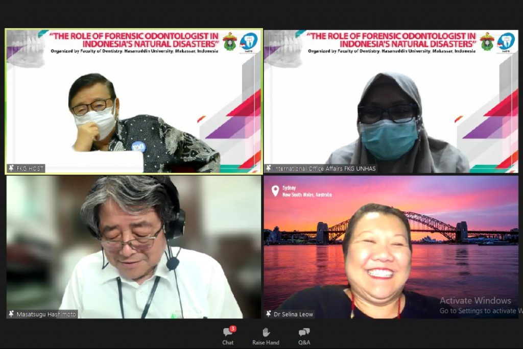 Fakultas Kedokteran Gigi Unhas Gelar Webinar Internasional Bahas Odontologi Forensik