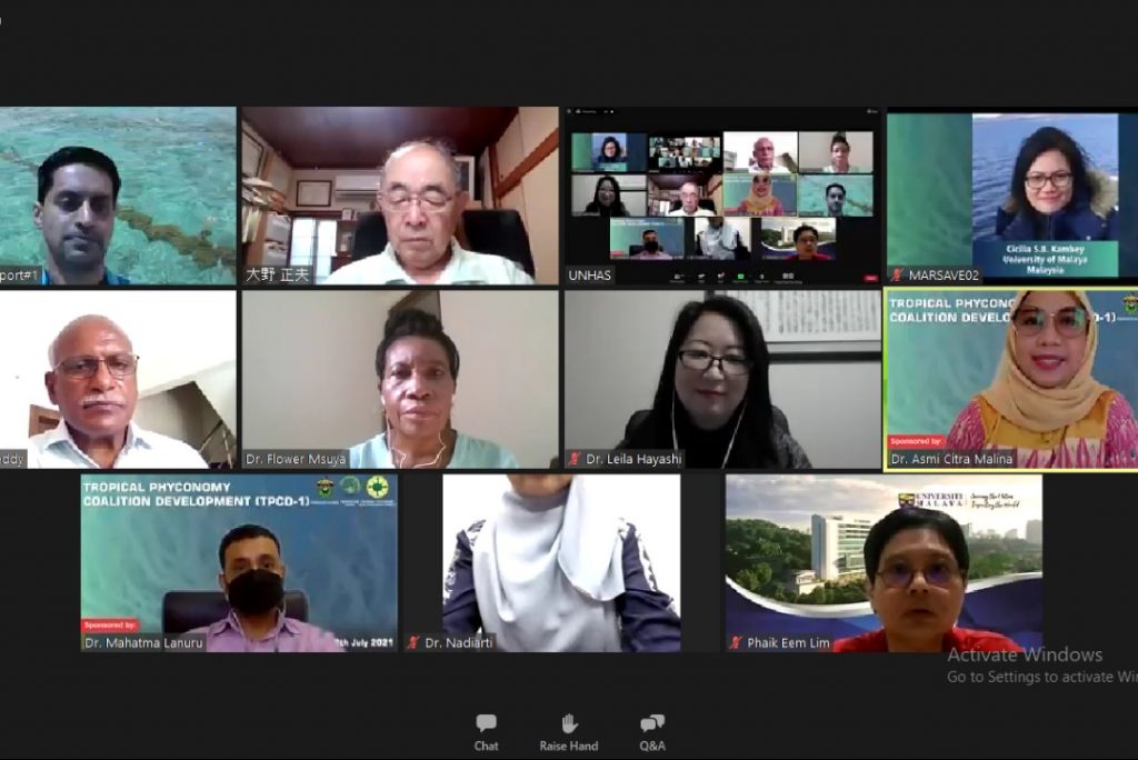 Narasumber Berbagai Negara Hadir pada Webinar Pengembangan Rumput Laut Unhas