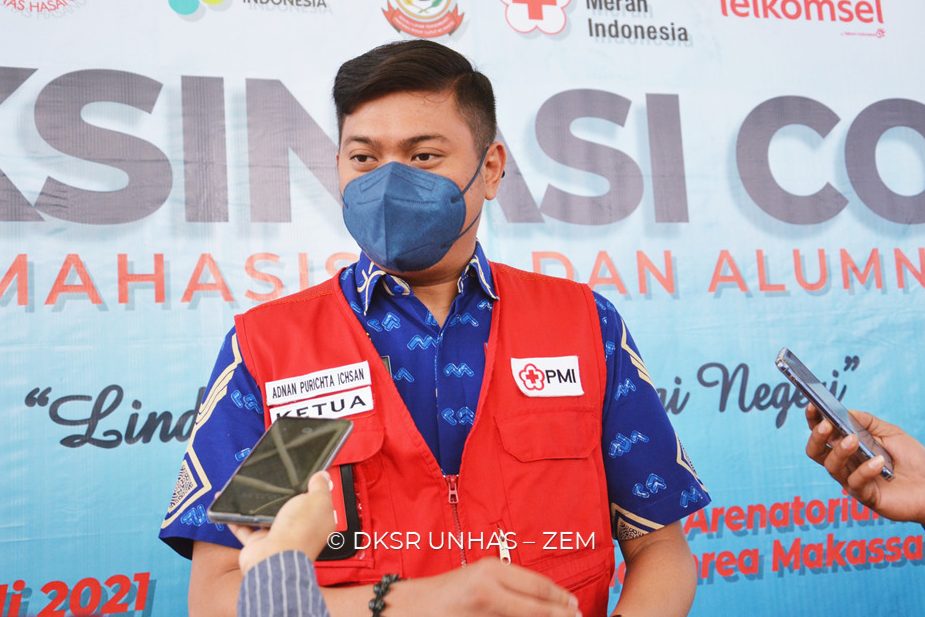 Ketua PMI Sulsel Apresiasi Pelaksanaan Vaksinasi Covid-19 Untuk Mahasiswa dan Alumni Unhas