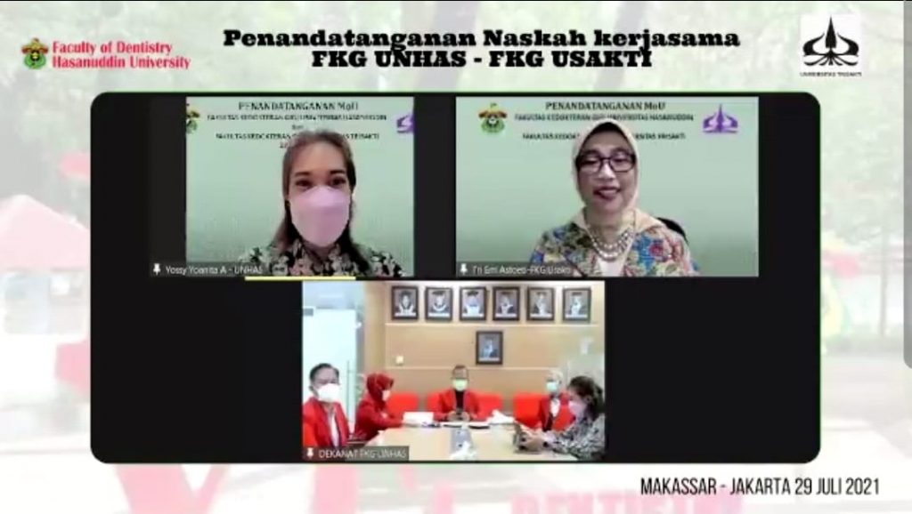 FKG Unhas dan Universitas Trisakti Sepakat Kerja Sama Pengembangan Tridarma