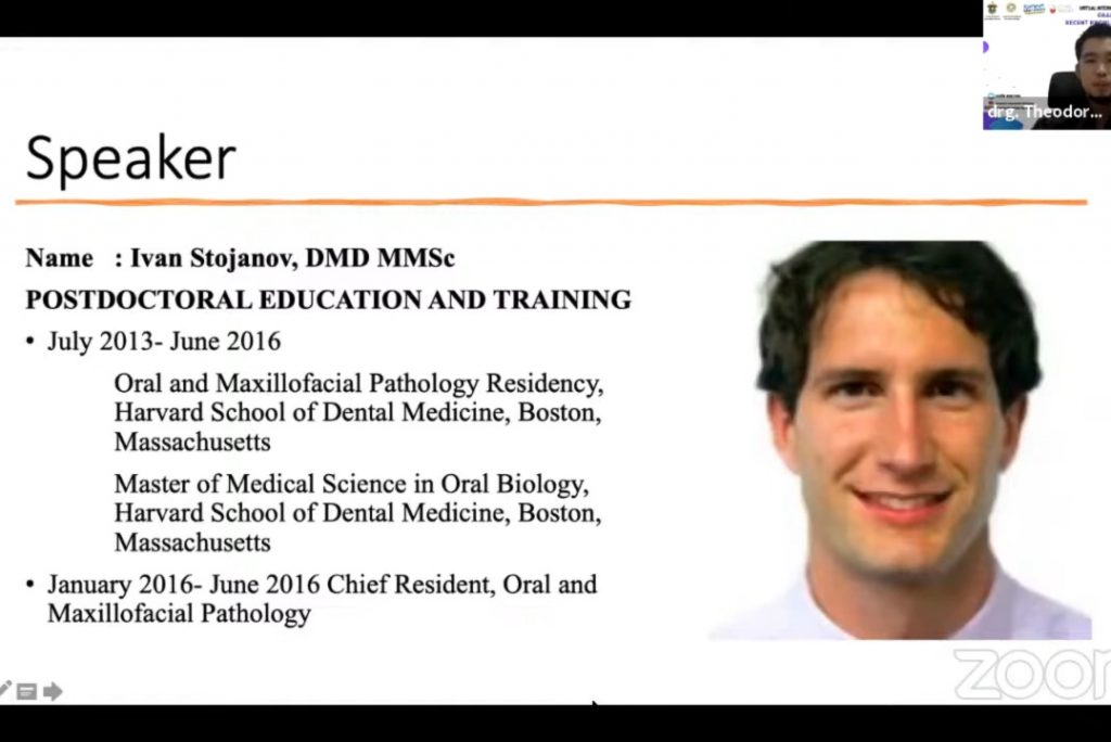 FKG Unhas Selenggarakan Virtual Simposium Bersama Narasumber Asal Amerika Serikat