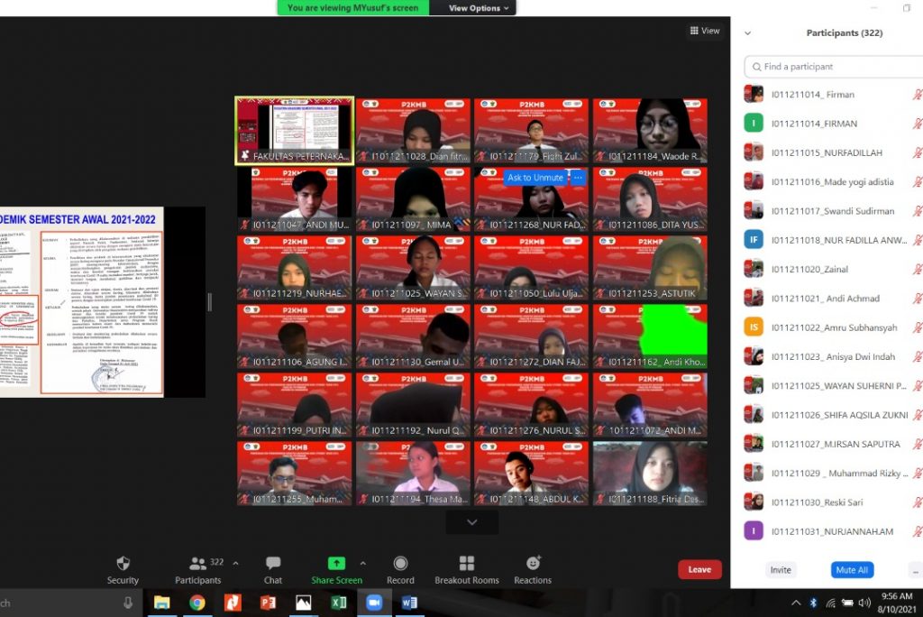 311 Mahasiswa Baru Fakultas Peternakan Unhas Terima Materi Pengenalan Fakultas