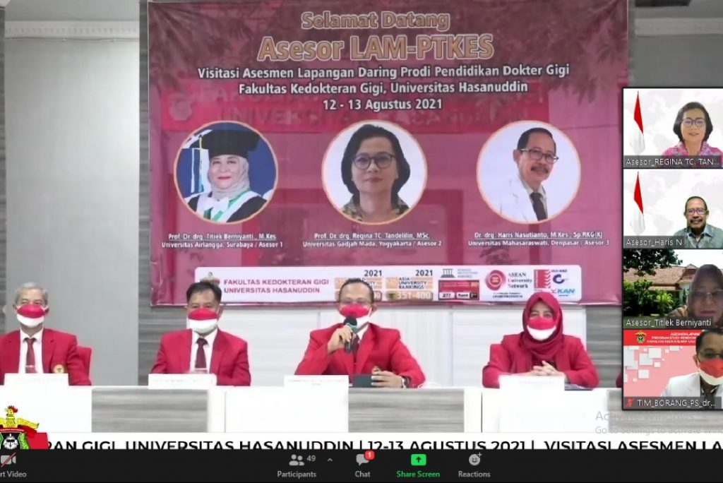 LAM-PTKes Visitasi Pendidikan Profesi Dokter Gigi Unhas