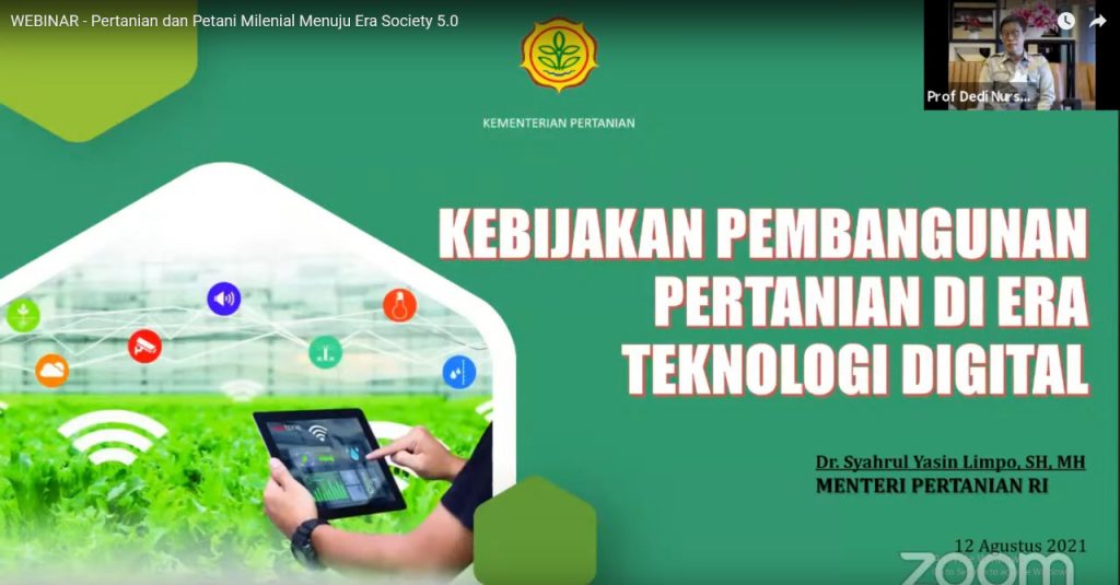 Fakultas Pertanian Unhas Hadirkan Webinar Petani Milenial Menuju Era Society 5.0