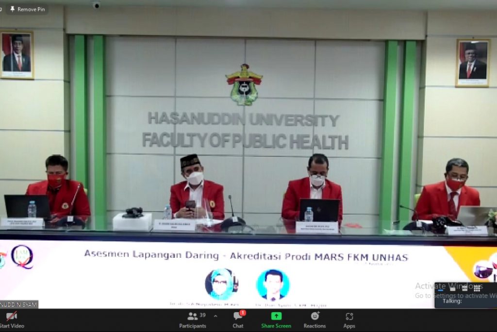 LAM-PTKes Visitasi Prodi Magister Administrasi Rumah Sakit FKM Unhas