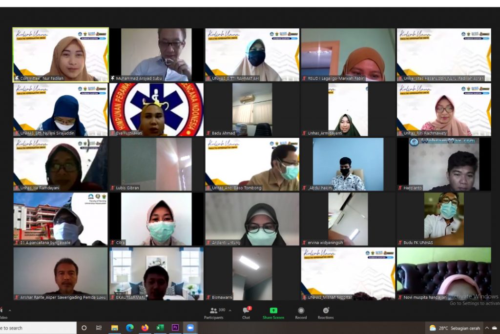 Webinar Diaspora Series 2: Fakultas Keperawatan Unhas Bahas Psikososial Covid-19