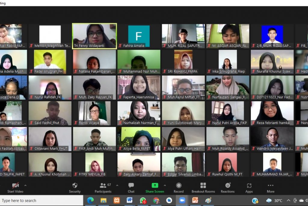 Pekan ke-3 BALANCE Unhas, Peserta Dibekali Cara Membangun Kecerdasan Spiritual