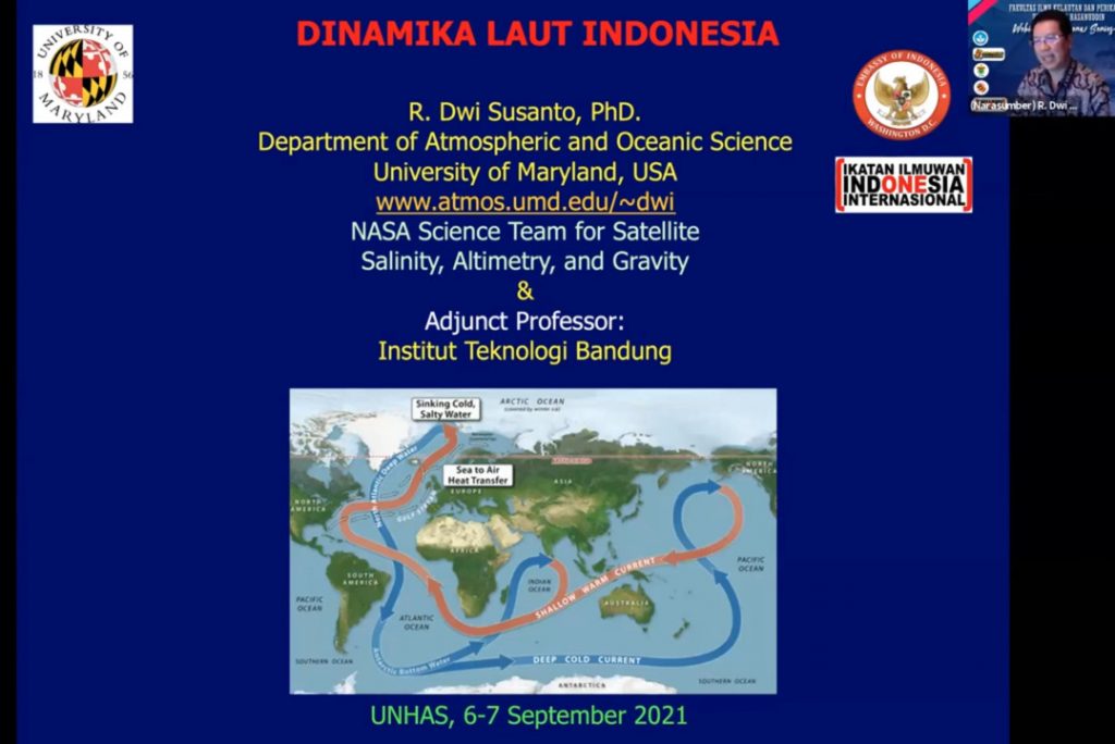 Webinar Diaspora Series 4 : FIKP Unhas Bahas Dinamika Laut Indonesia