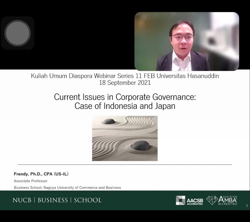 Webinar Diaspora Series 11: Current Issues in Corporate Governance