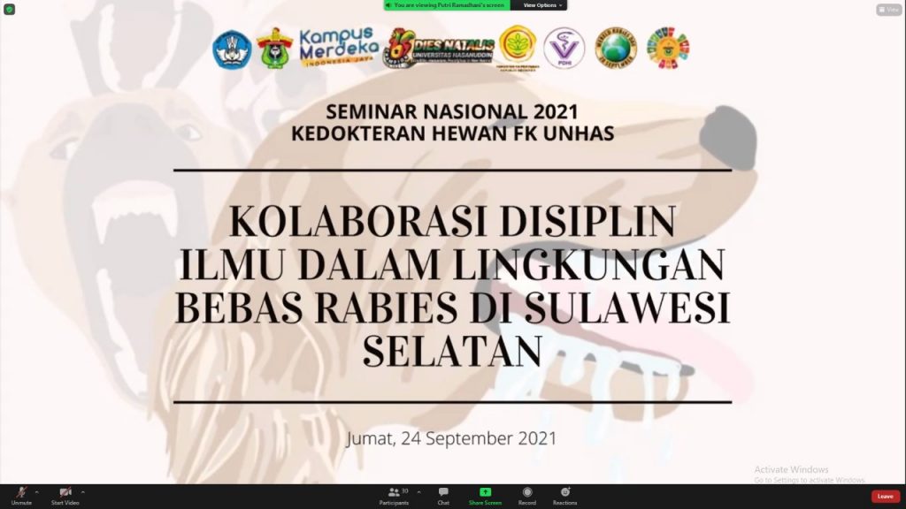 Prodi Kedokteran Hewan Unhas Bahas Lingkungan Bebas Rabies Sulawesi Selatan
