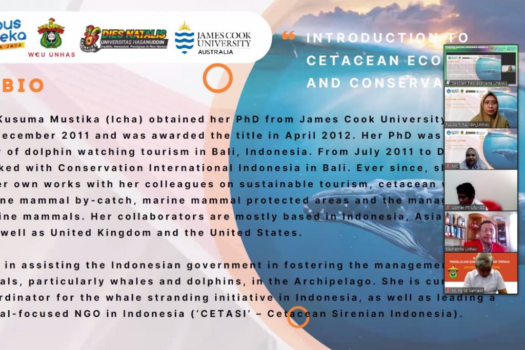 Webinar Diaspora Series 16: Pascasarjana Unhas Bahas Ekologi Cetacea