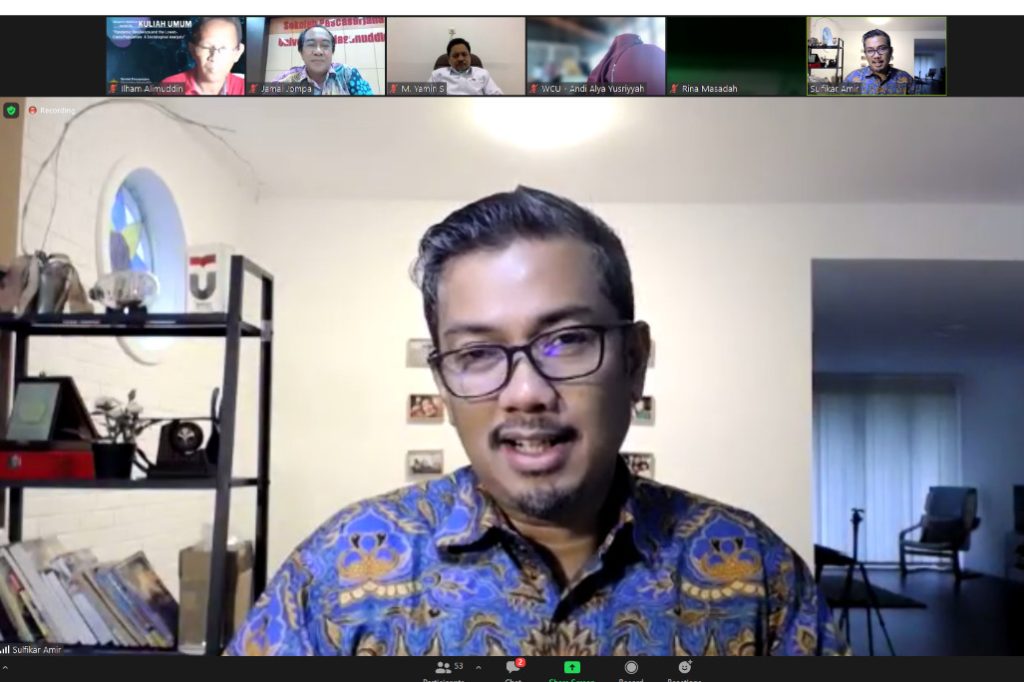 Diaspora Series 24, Sekolah Pascasarjana Unhas Bahas Analisis Sosiologis pada Kemampuan Beradaptasi di Masa Pandemi