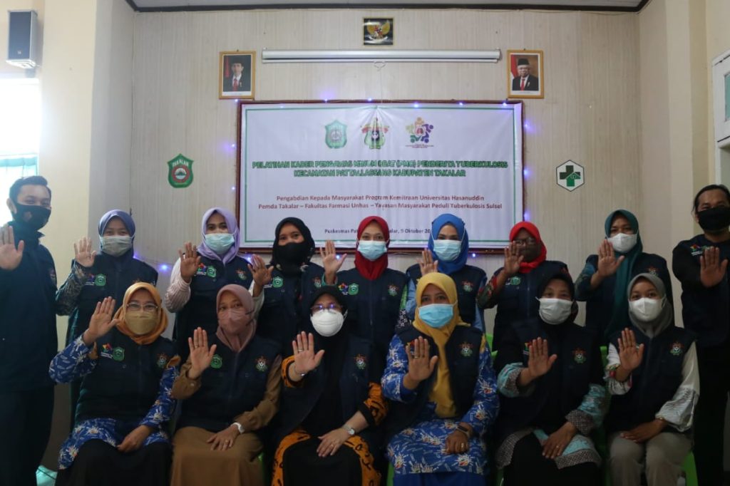 Unhas Gelar Pelatihan Kader Pengawas Menelan Obat Penderita Tuberkulosis di Takalar
