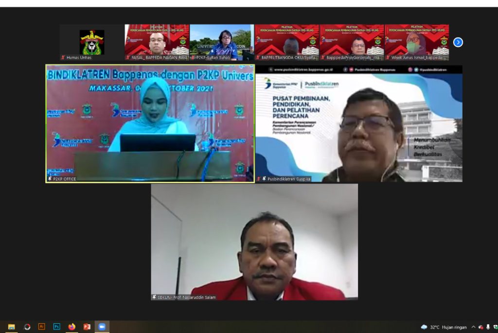 Diklat PPD RPJMD Kerja Sama Unhas dan Pusbindiklatren Bappenas Resmi Ditutup