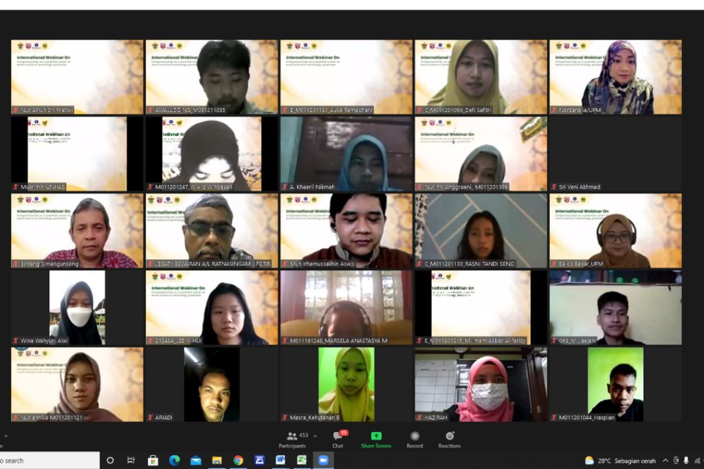 Fakultas Kehutanan Unhas Gelar Webinar Internasional Kewirausahaan