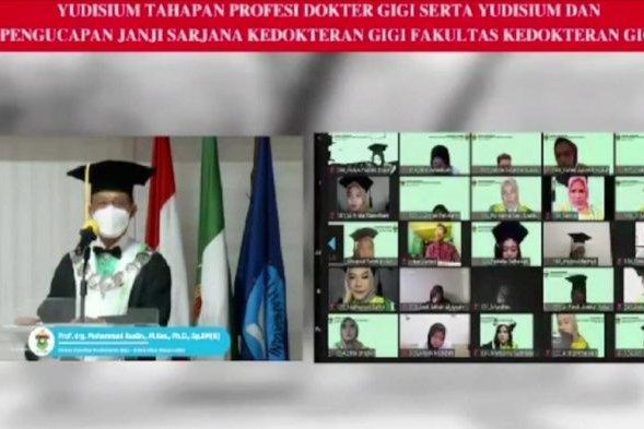 FKG Unhas Gelar Yudisium Periode Oktober Bagi 173 Lulusan Baru