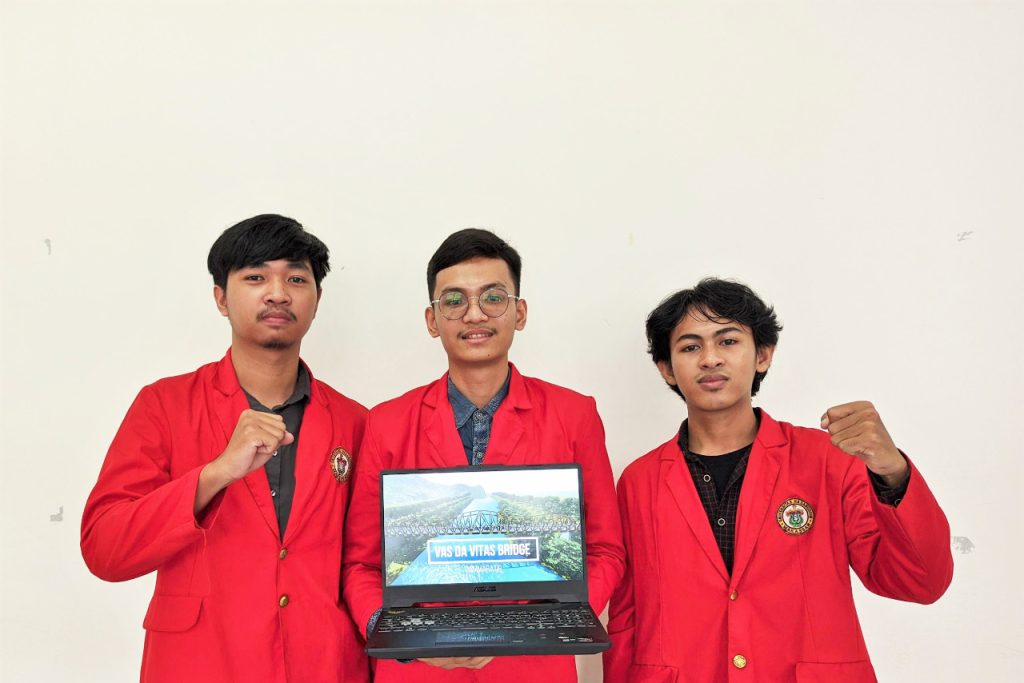 Terinsipirasi Burongko dan Rumah Tongkonan, Mahasiswa Teknik Sipil Unhas Raih Juara Dua pada National Bridge Competition
