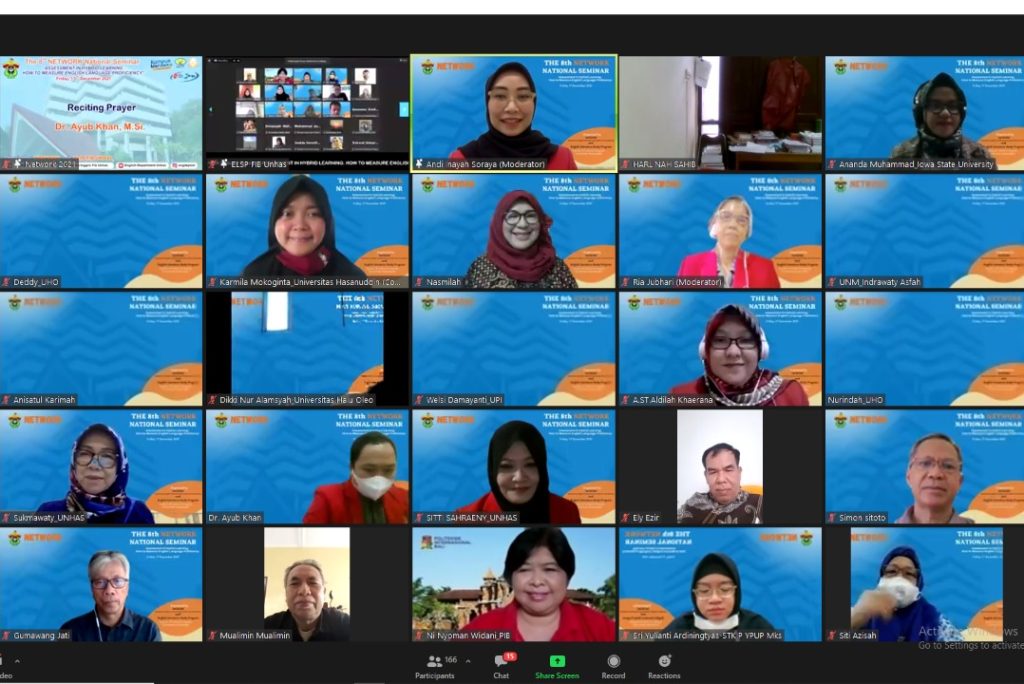 FIB Unhas dan NETWORK Gelar Seminar Nasional Penilaian Pembelajaran Bahasa Inggris