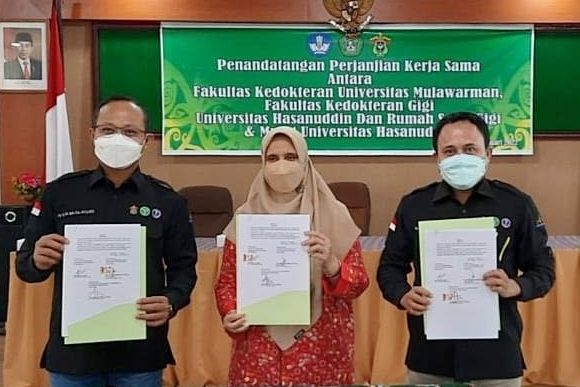 Fakultas Kedokteran Gigi dan RSGMP Unhas Kerja sama Pengembangan Tridarma dengan FK Unmul