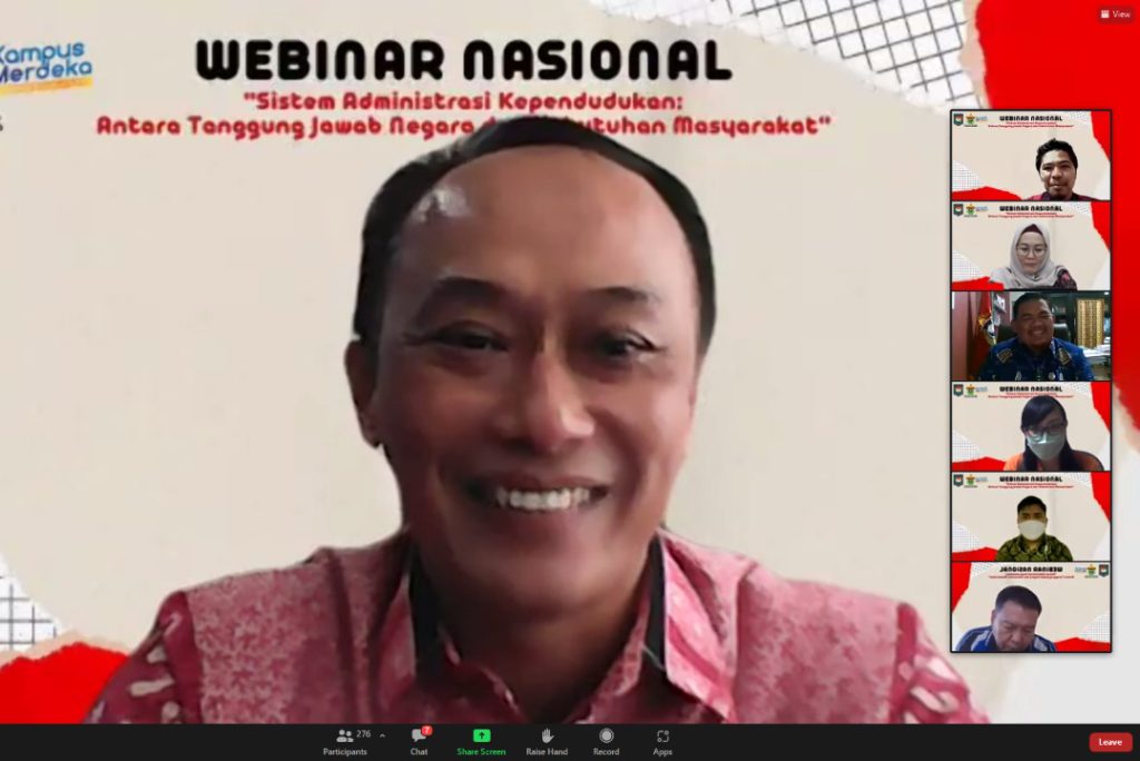 Fakultas Hukum Unhas Gelar Webinar Nasional Sistem Administrasi Kependudukan