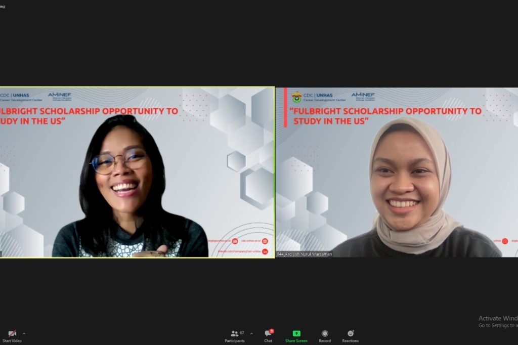 CDC Unhas dan AMINEF Gelar Sosialisasi Beasiswa Fulbright Indonesia