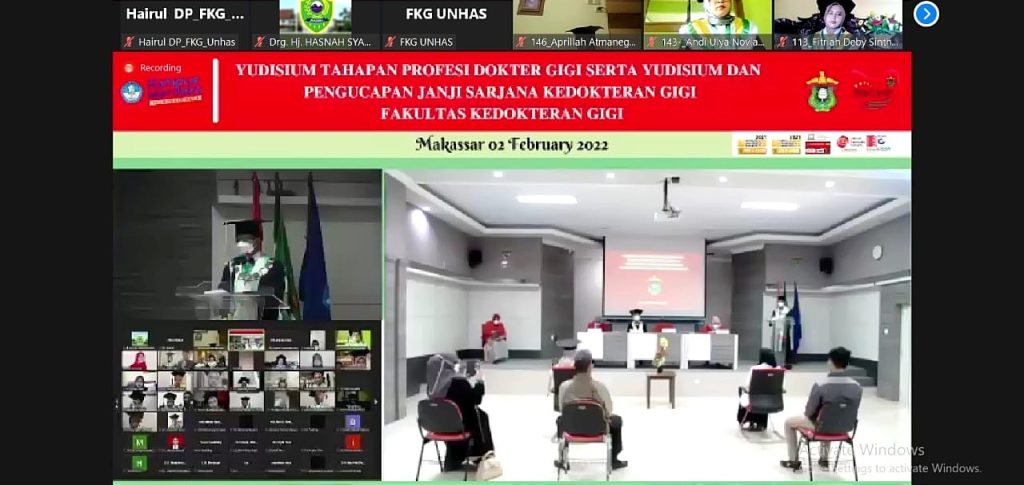FKG Unhas Gelar Yudisium Periode Februari Bagi 70 Lulusan Baru