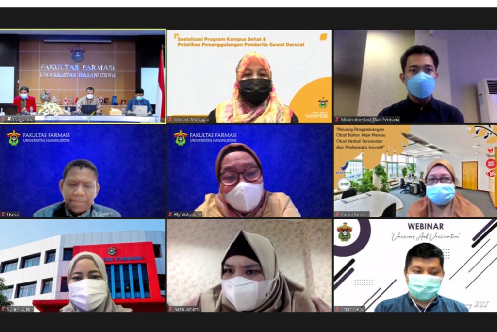 Webinar Farmasi Unhas Bahas Pentingnya Vaksin Covid-19 bersama Bio Farma