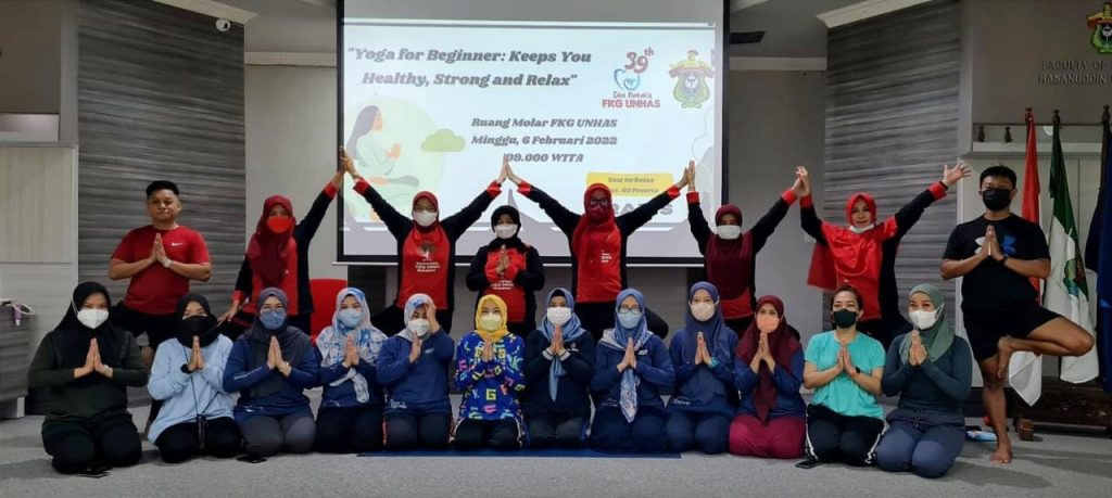 Rangkaian Dies Natalis Ke-39, FKG Unhas Gelar Yoga for Beginner