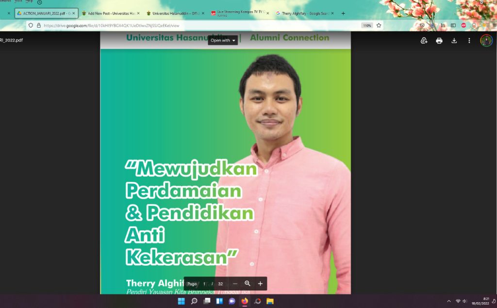 Therry Alghifary, Alumni Teknik Pendiri Yayasan KITA Bhineka Tunggal Ika, Wujudkan Pendidikan Anti Kekerasan