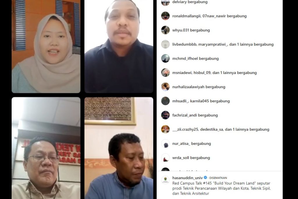 Red Campus Talk #145: Kenal Dekat Prodi Teknik Perencanaan Wilayah dan Kota, Teknik Sipil, dan Teknik Arsitektur Unhas