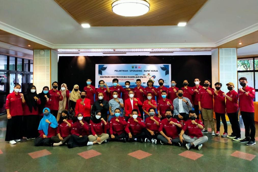 Pelantikan Pengurus Forum Komunikasi Mahasiswa Jalur Ketua OSIS Universitas Hasanuddin Periode Tahun 2022