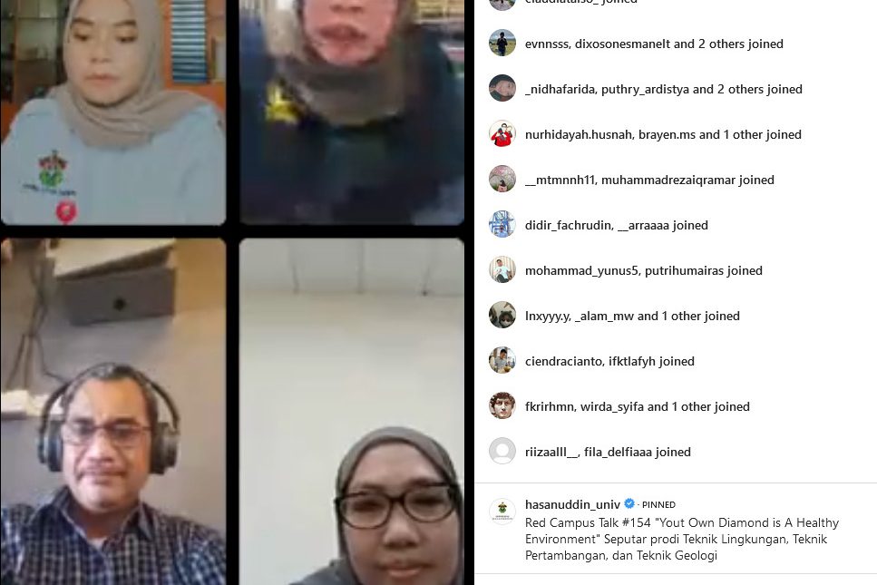 Red Campus Talk #154 :  Kenal Dekat Prodi Teknik Lingkungan, Teknik Pertambangan, dan Teknik Geologi Unhas