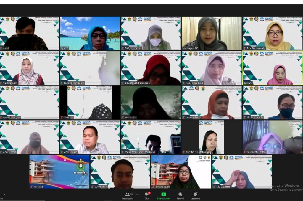 Fakultas Keperawatan Unhas Gelar Pelatihan Etik Dasar dan Good Clinical Practice