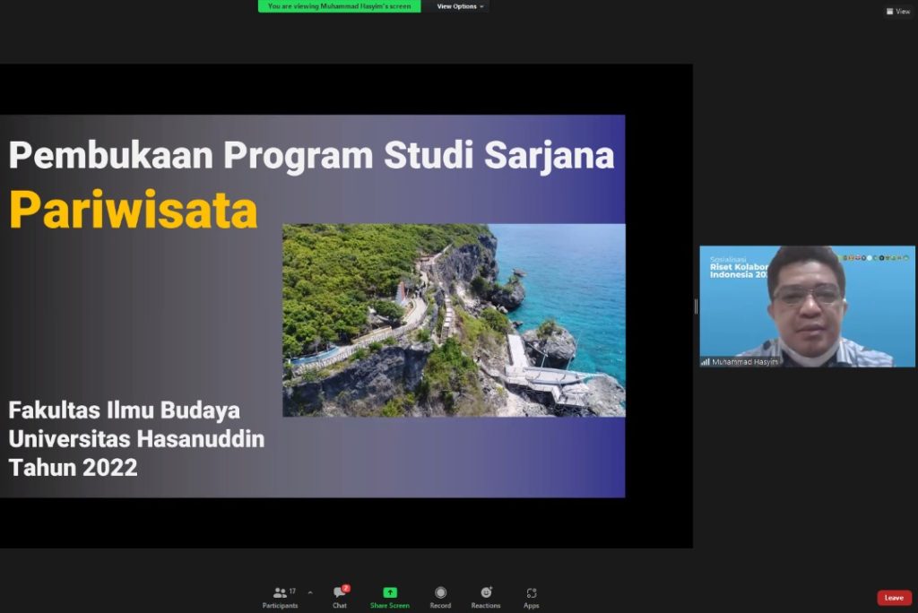 MWA Unhas Menyetujui Pembukaan Prodi Sarjana Pariwisata Fakultas Ilmu Budaya