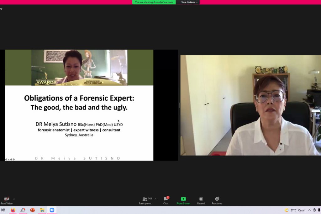 FKG Unhas Gelar Kuliah Tamu Hadirkan Pakar Forensik dan Saksi Ahli dari Australia