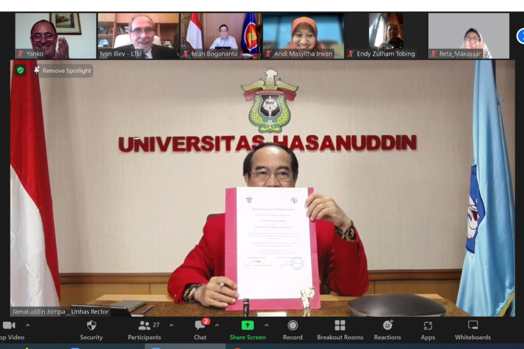 Unhas dan University of Forestry Bulgaria Sepakati Kerja Sama Internasional