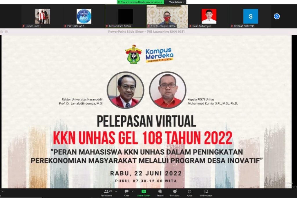 Rektor Unhas Secara Resmi Lepas 3.736 Mahasiswa KKN Gelombang 108