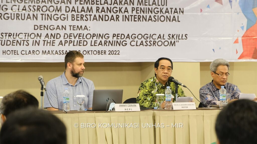Dorong Peningkatan Mutu Skala Internasional, Unhas Gelar Workshop Pembelajaran Applied Learning Classroom