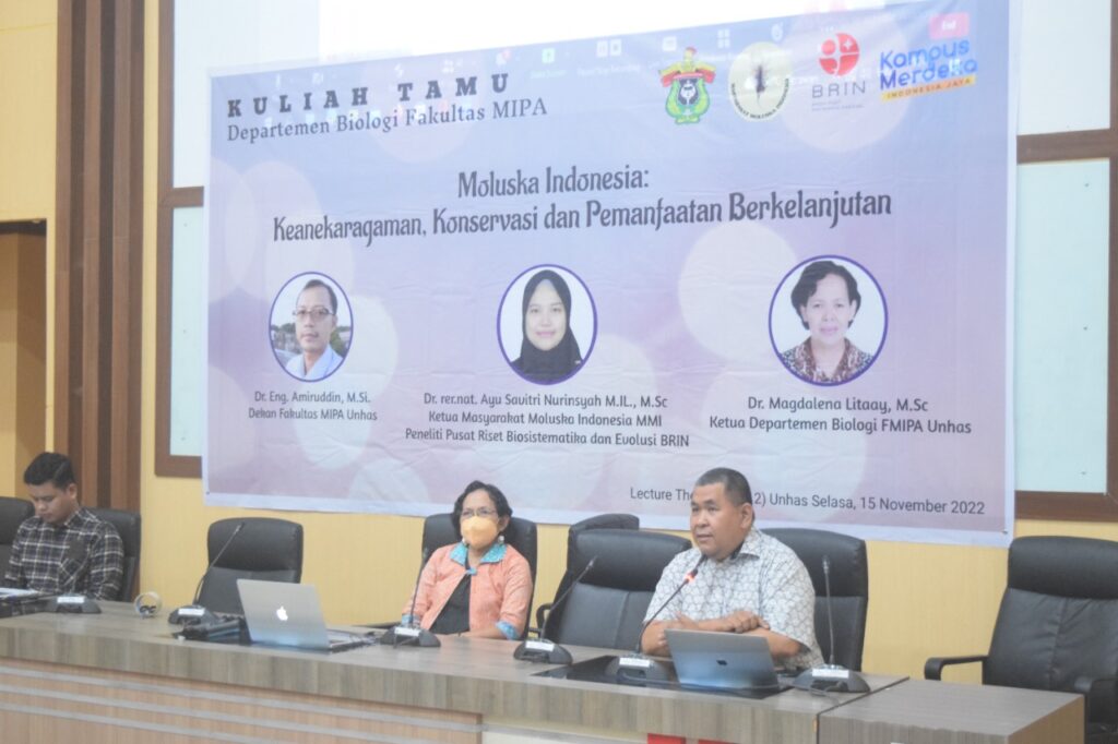 FMIPA Unhas Kerja Sama MMI Gelar Kuliah Tamu Tentang Moluska Indonesia