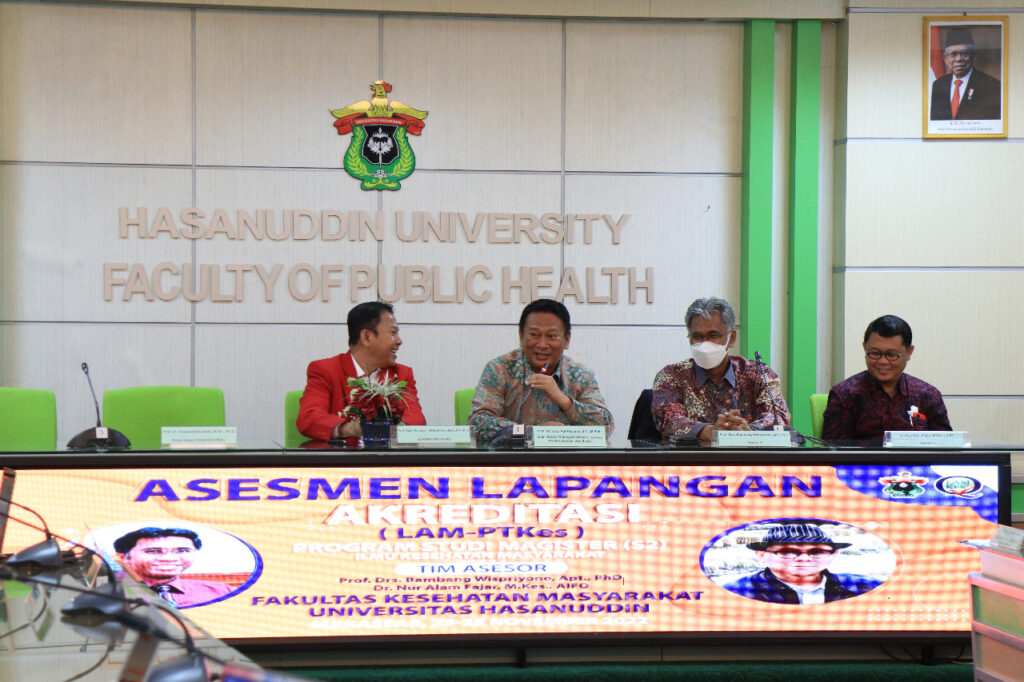 Fakultas Kesehatan Masyarakat Unhas Jalani Proses Asesmen Lapangan Akreditasi Prodi Magister Kesehatan Masyarakat oleh LAM-PTKes