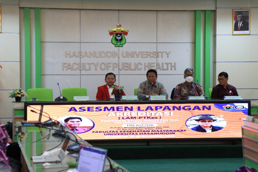 Fakultas Kesehatan Masyarakat Unhas Jalani Proses Asesmen Lapangan Akreditasi Prodi Magister Kesehatan Masyarakat oleh LAM-PTKes