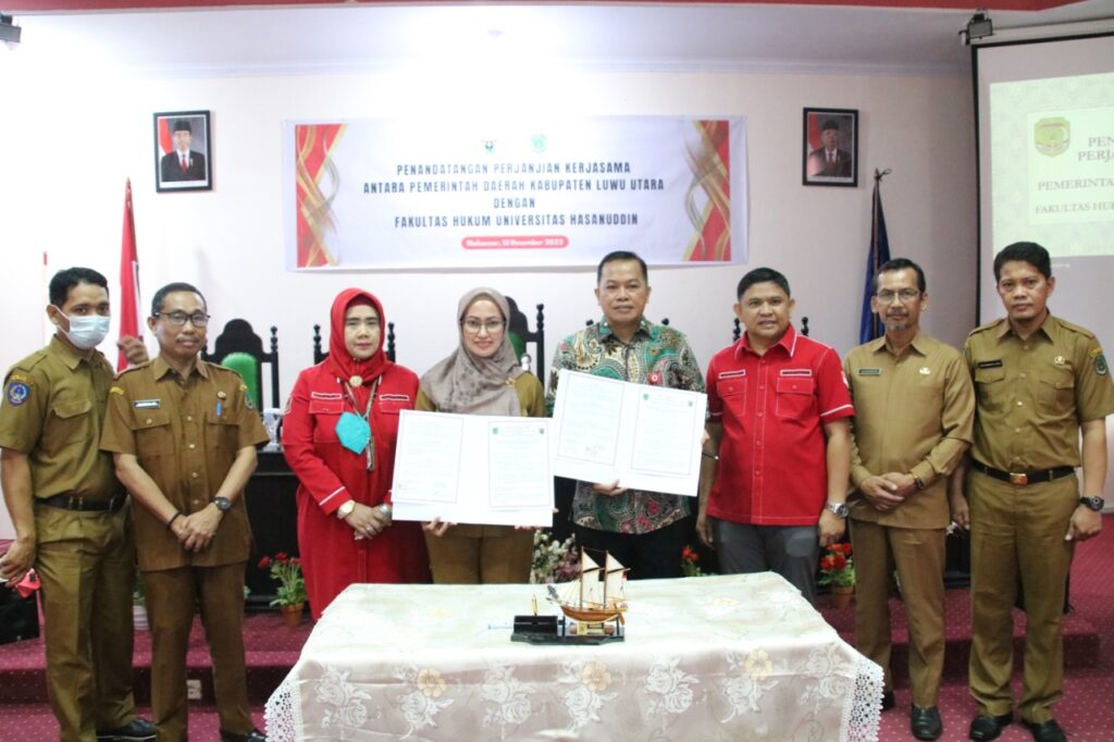 Tingkatkan SDM Aparatur di Bidang Hukum, Pemkab Luwu Utara Lakukan Penandatanganan PKS bersama FH Unhas