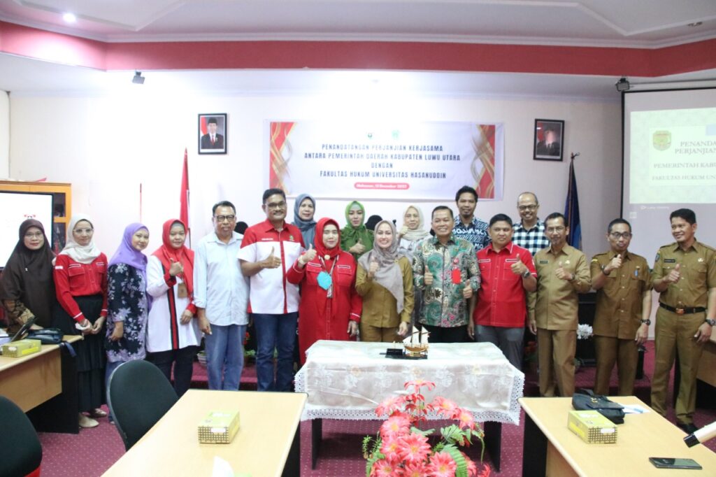 Tingkatkan SDM Aparatur di Bidang Hukum, Pemkab Luwu Utara Lakukan Penandatanganan PKS bersama FH Unhas